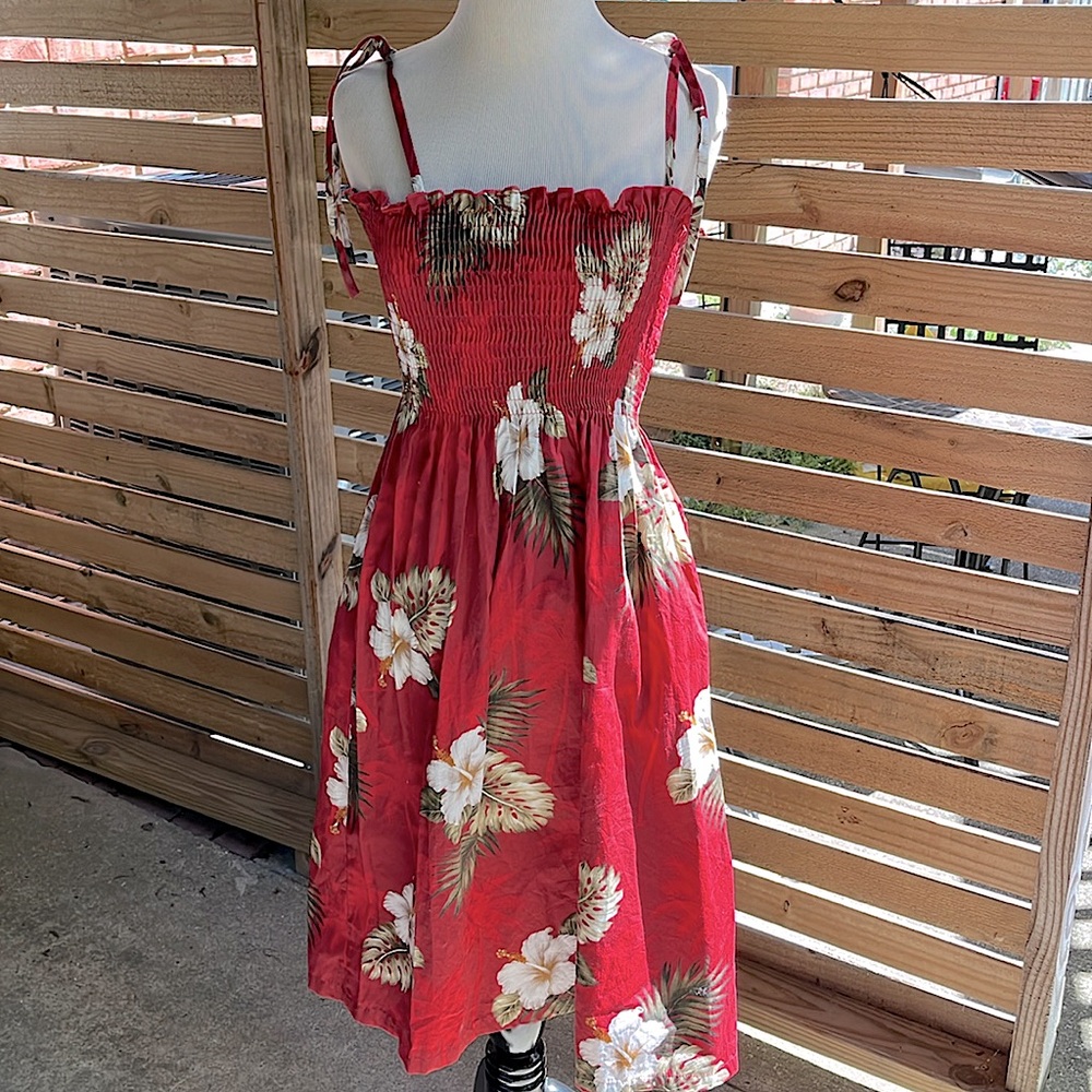 Pacific Legend Made in Hawaii Floral Sun Dress 100% Cotton OS /fits a Small best
